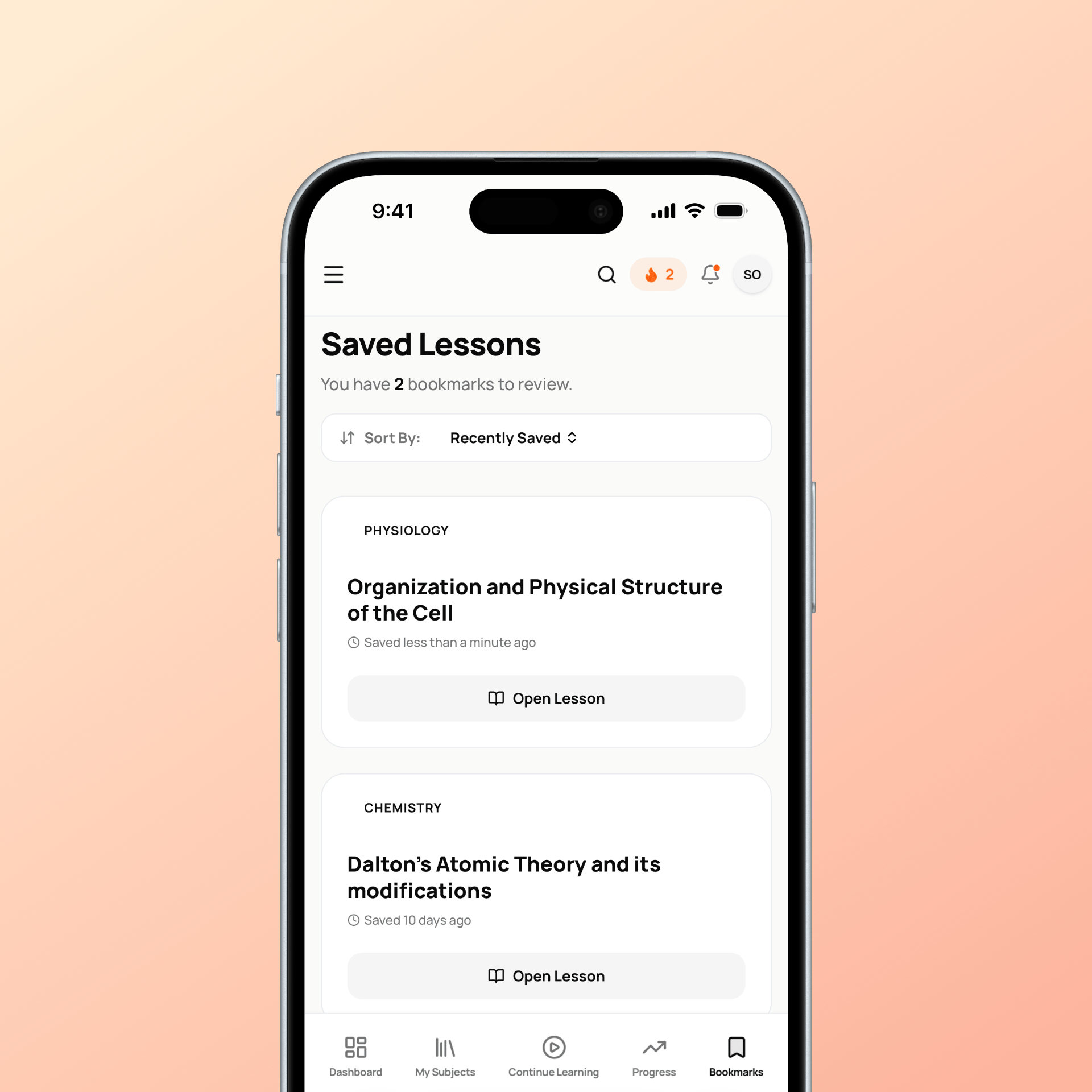 Learning Dashboard 3